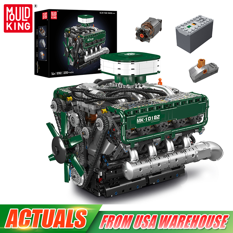 Model Kit Engine - Конструктор Mould King 10182: Техническая модель